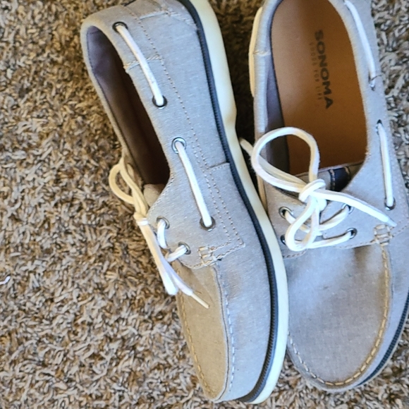 Mens grey boat shoes - Picture 2 of 5